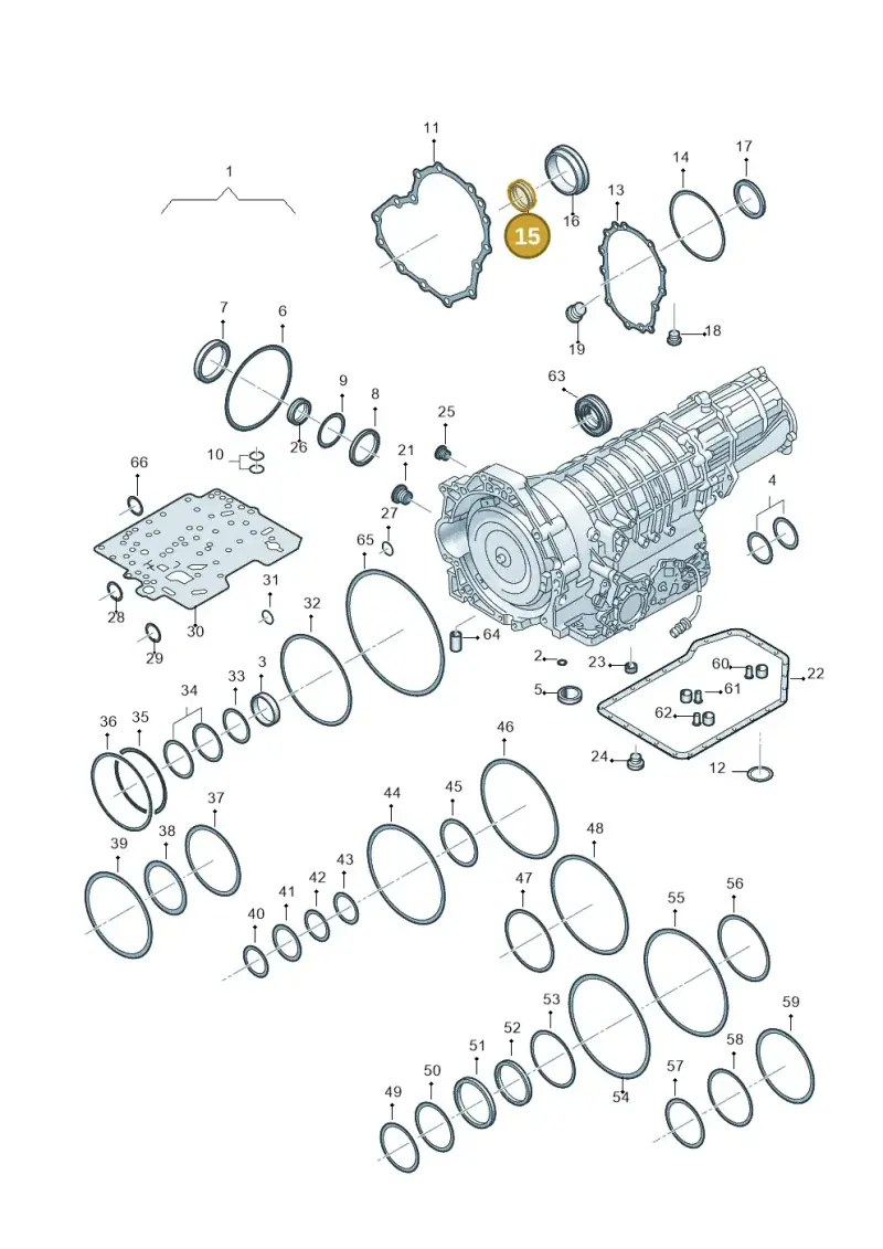 01V409400B — Skoda SUPERB                 02> (2001-) diagram 264321500, position 15