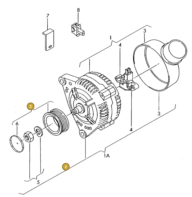 021903119D — Skoda FELICIA (1994-2001) diagram 101903300, position 2