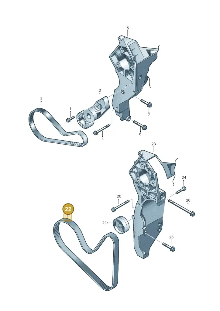 022145933AG — Skoda Superb comfort (2008-2013) diagram 210903500, position 22