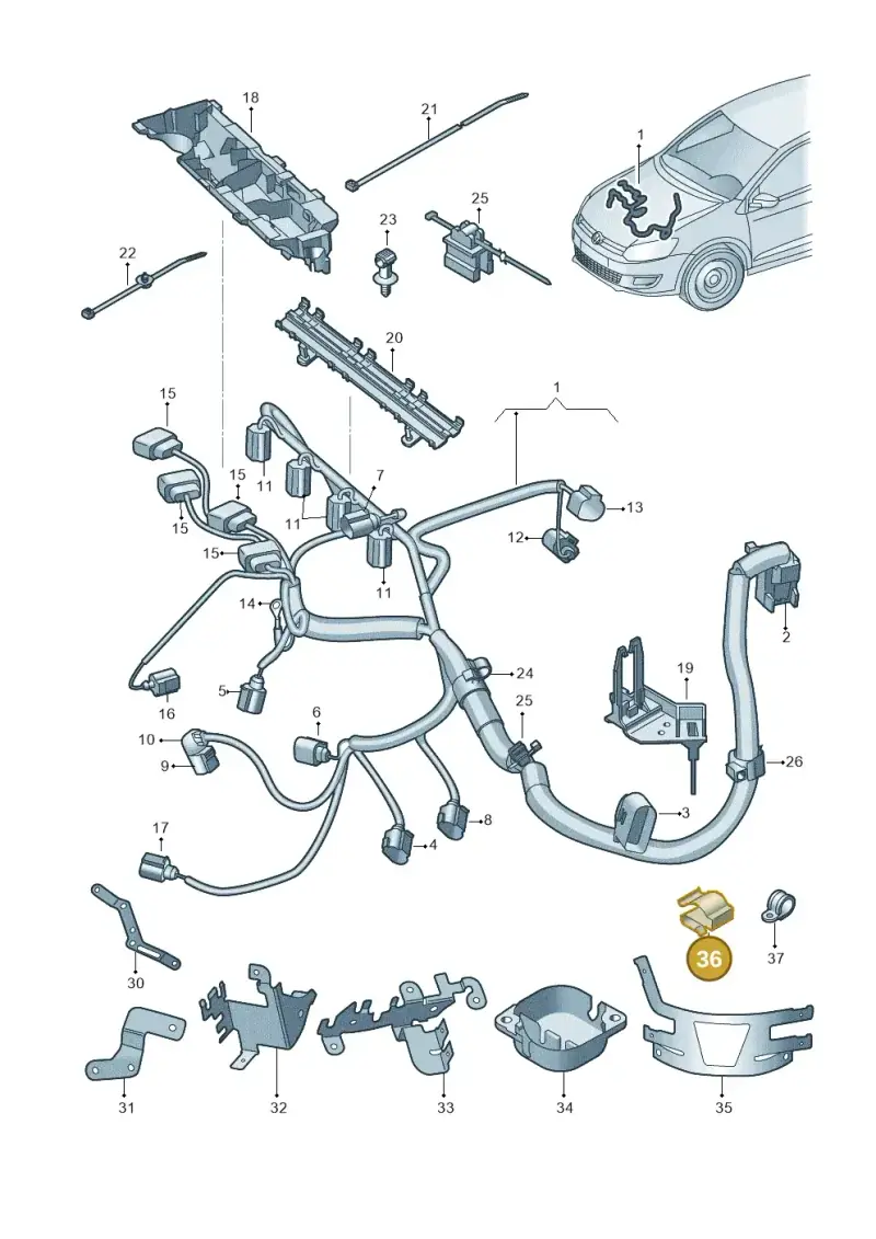 022971842 — Skoda Rapid (2012-2022) diagram 873971100, position 36
