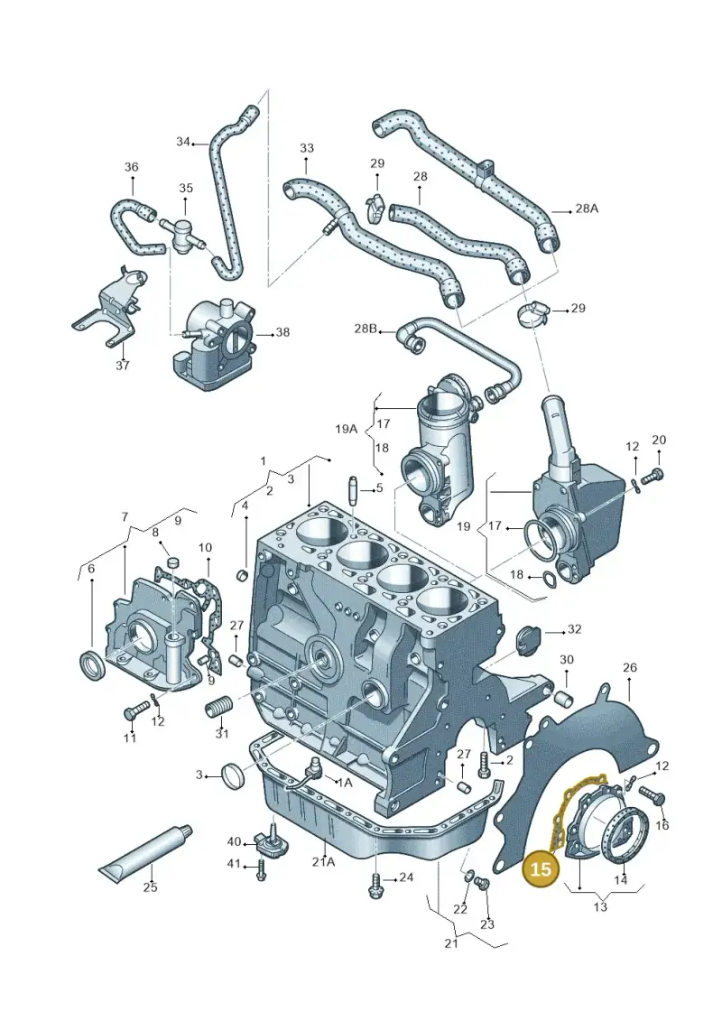 026103181B — Skoda OCTAVIA/COMBI/4X4 (1996-2000) diagram 166103000, position 15