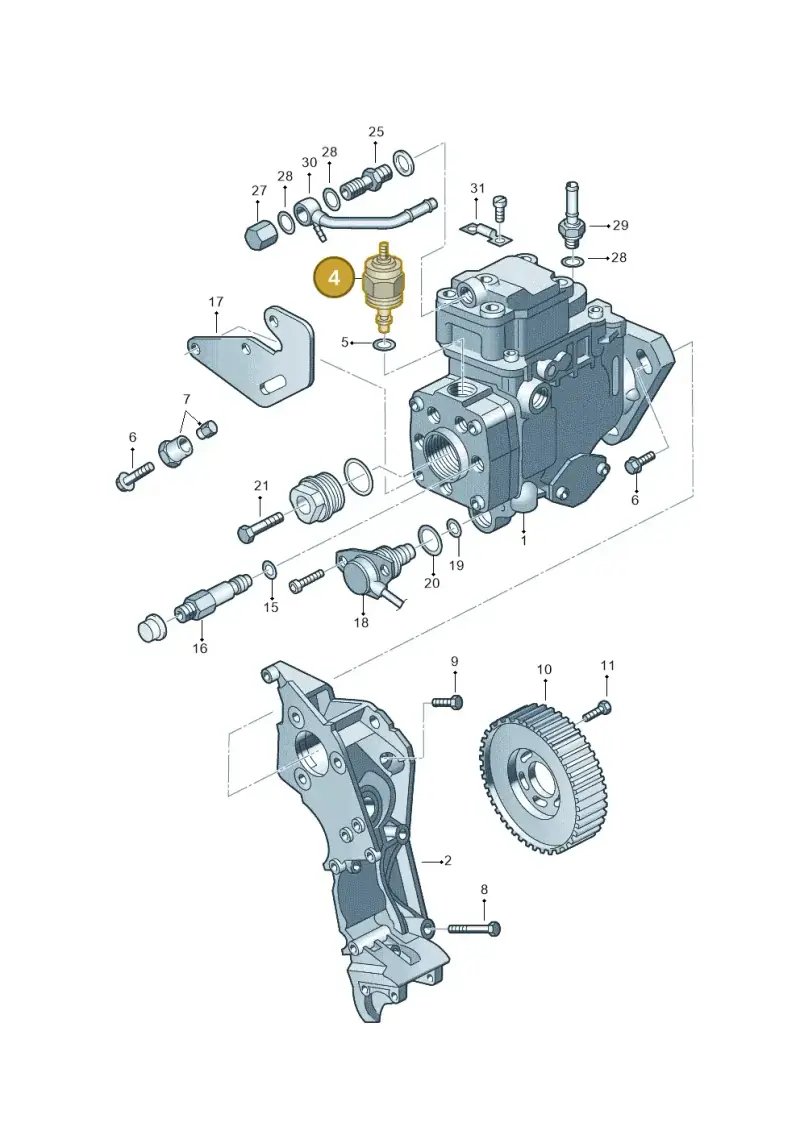 028130135F — Skoda FABIA/COMBI            05> (2004-) diagram 194130200, position 4