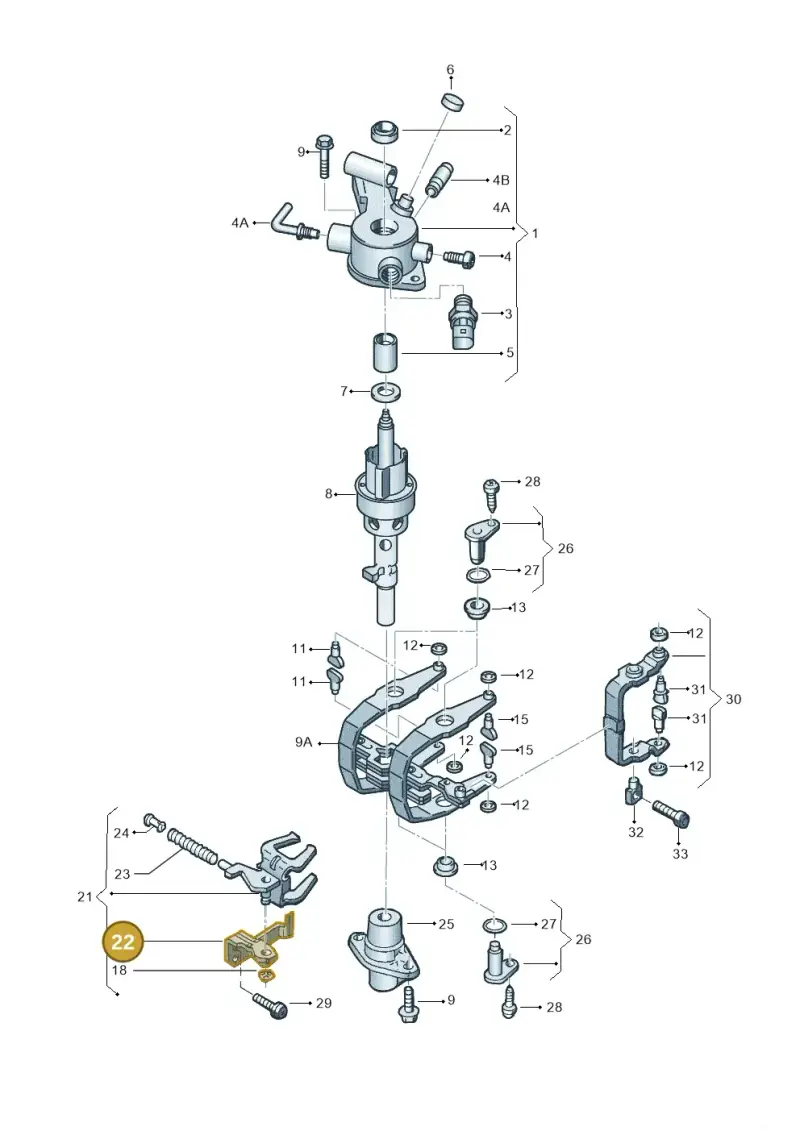 02A301445 — Skoda ROOMSTER               06> (2006-) diagram 266311900, position 22