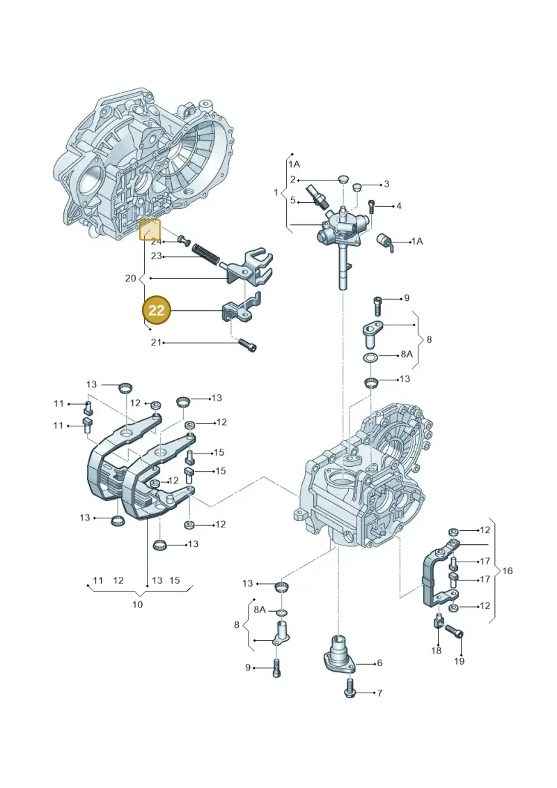 02A301445 — Skoda Yeti (2013-2017) diagram 767311910, position 22