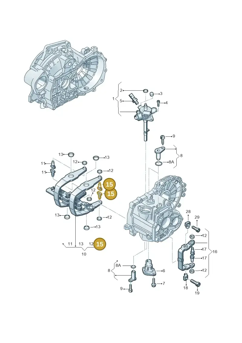 02A311585J — Skoda Yeti (2013-2017) diagram 628311800, position 15