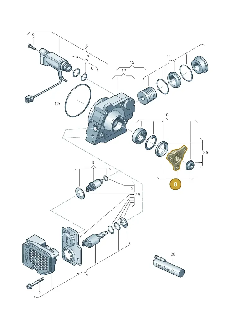 02D598289 — Skoda OCTAVIA/COMBI/4X4 04> (2004-) diagram 420525150, position 8
