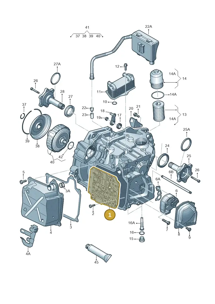 02E325025AQZ22 — Skoda Octavia (2017-2020) diagram 746321650, position 1
