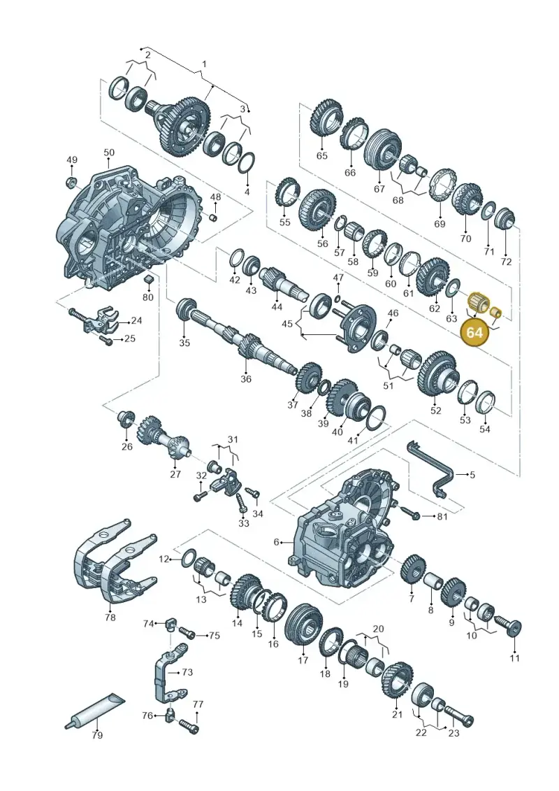 02J311325 — Skoda Kamiq (2019-) diagram 2gk300352, position 64