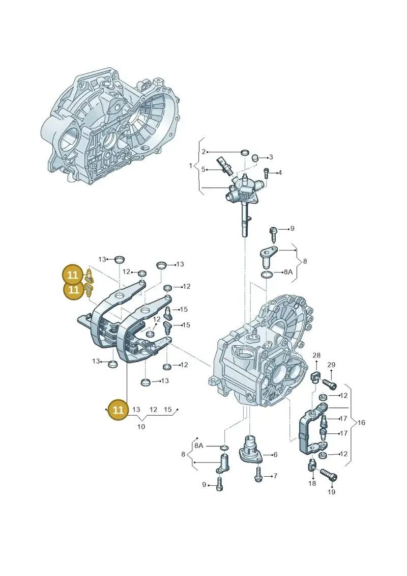 02J311585A — Skoda Yeti (2013-2017) diagram 628311800, position 11