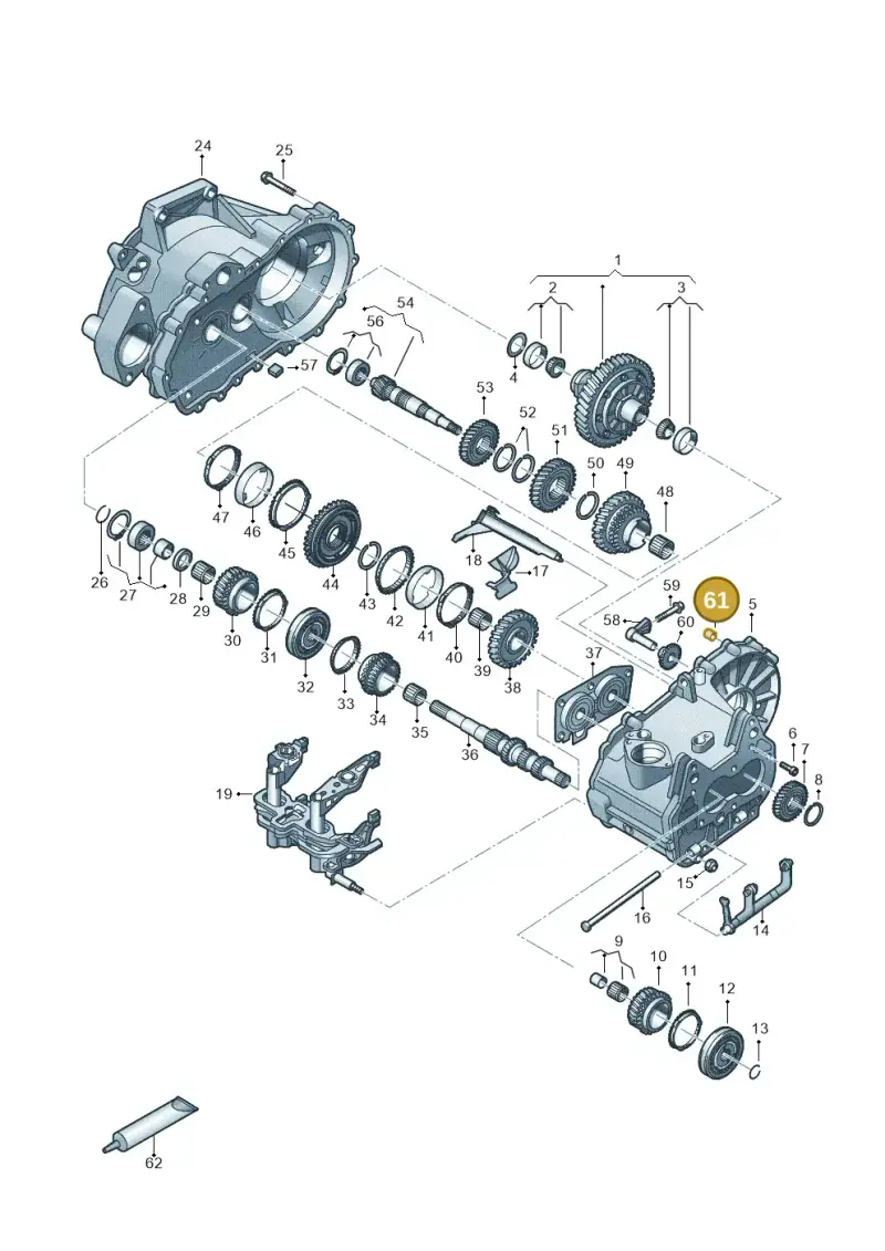 02M301153A — Skoda Fabia (2021-) diagram 827305060, position 61