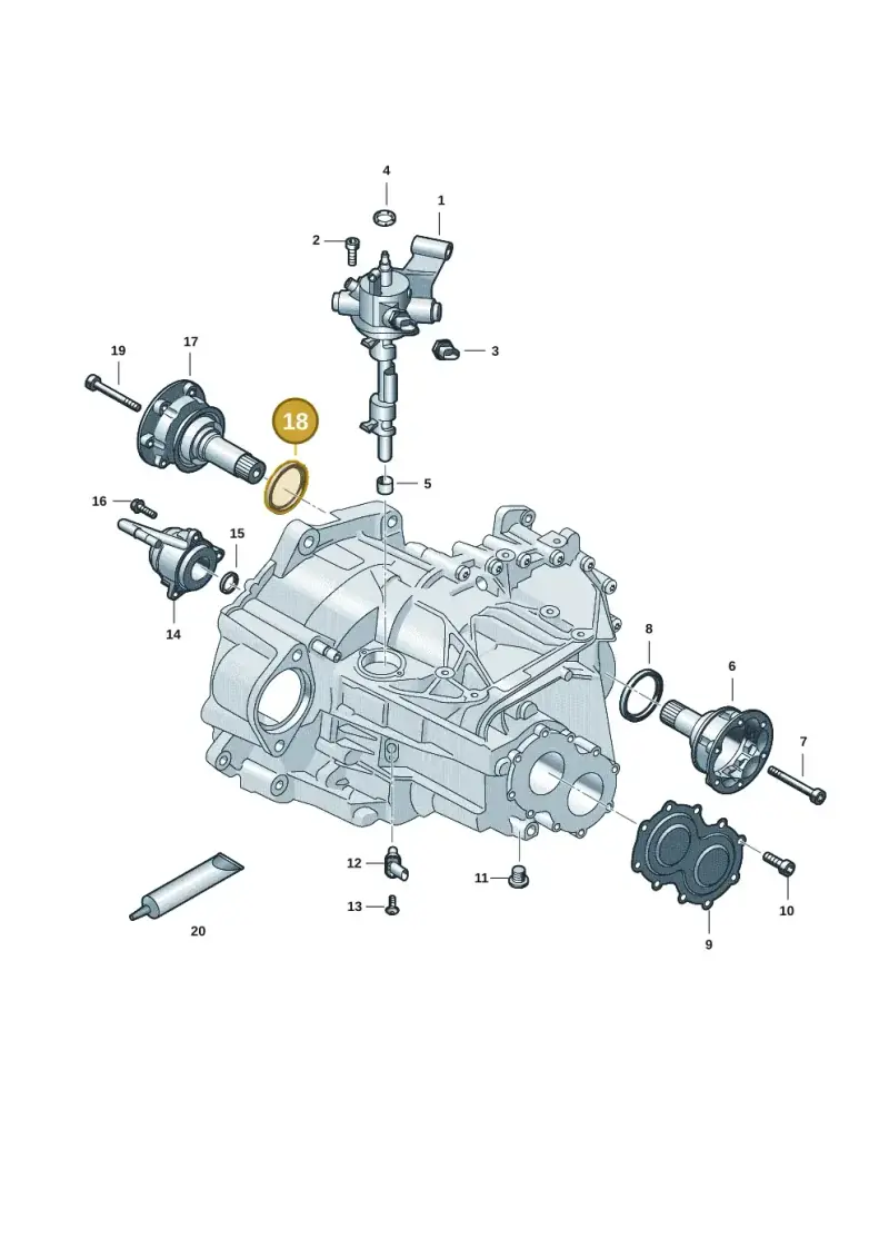 02M301189L — Skoda Kamiq (2019-) diagram 5h0301150, position 18