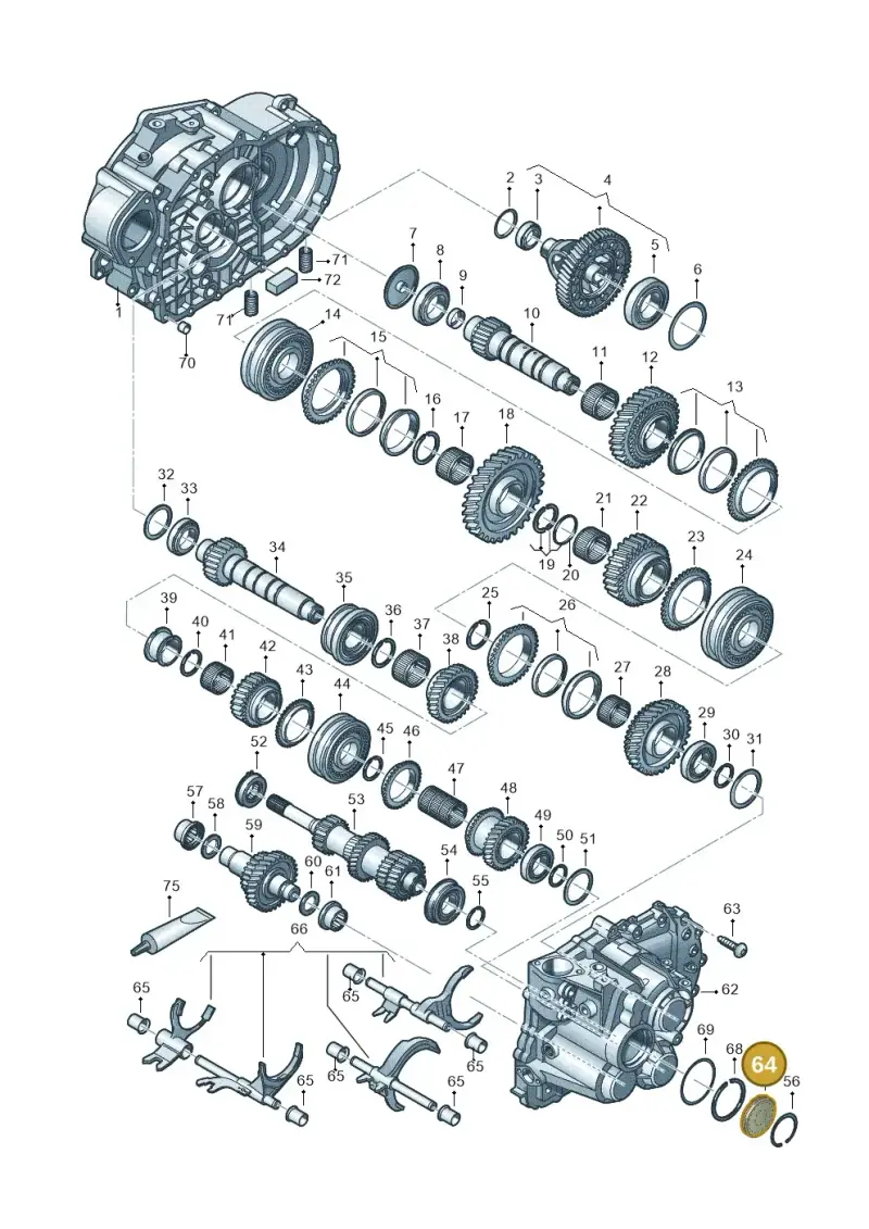 02M301211D — Skoda Karoq (2017-2022) diagram 813300552, position 64