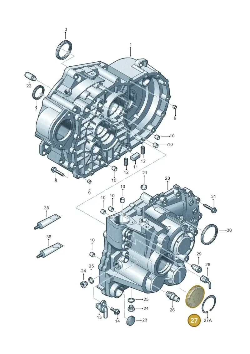 02M301211D — Skoda Kodiaq (2018-2022) diagram 868301450, position 27