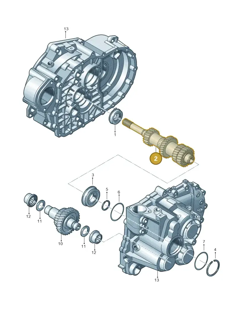 02M311101EA — Skoda Octavia (2017-2020) diagram 406311360, position 2