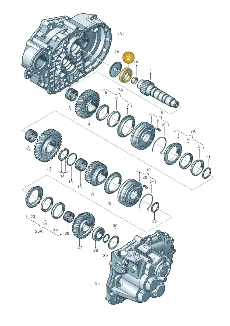 02M311220 — Skoda Yeti (2013-2017) diagram 649311430, position 2
