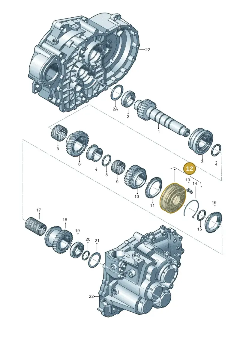 02M311241D — Skoda Yeti (2013-2017) diagram 194311590, position 12