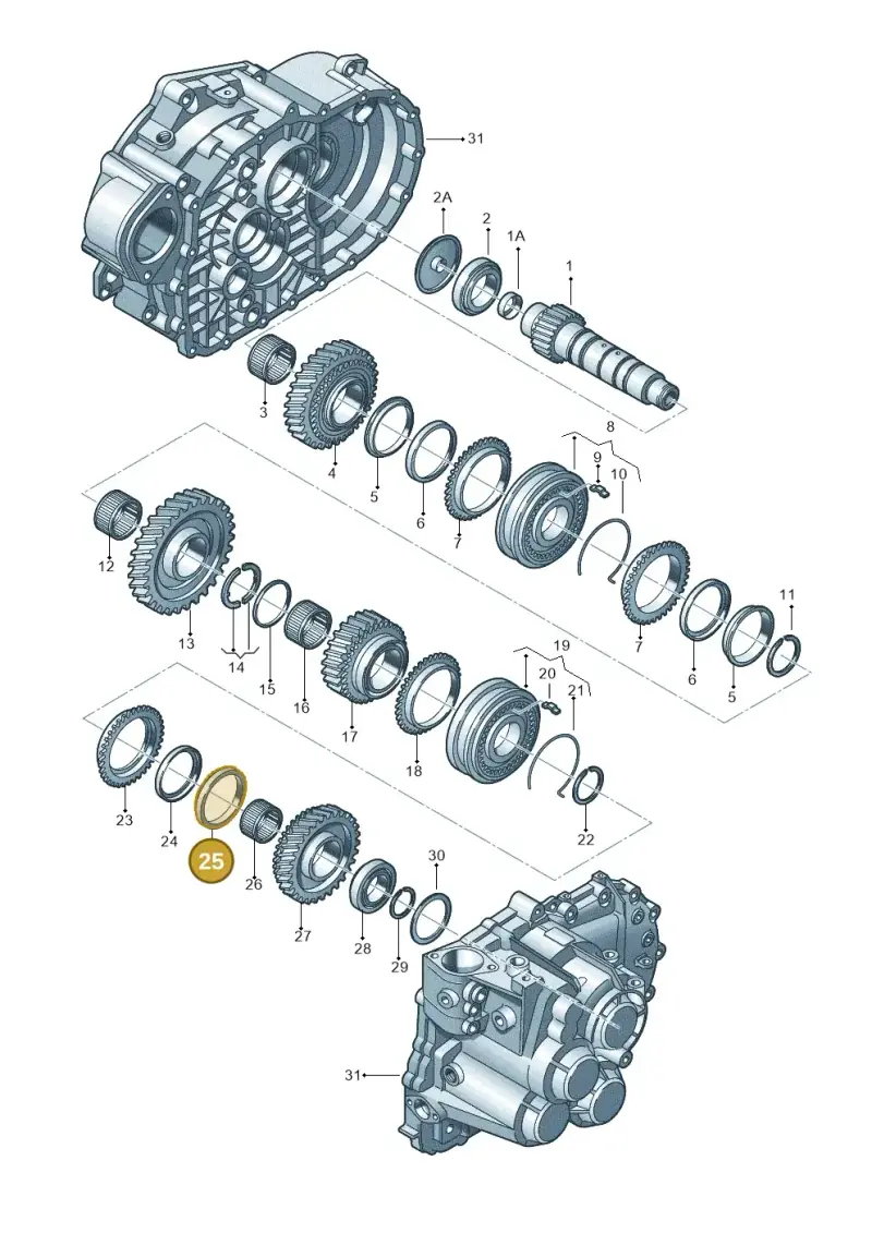 02M311277 — Skoda Superb (2013-2015) diagram 194311580, position 25