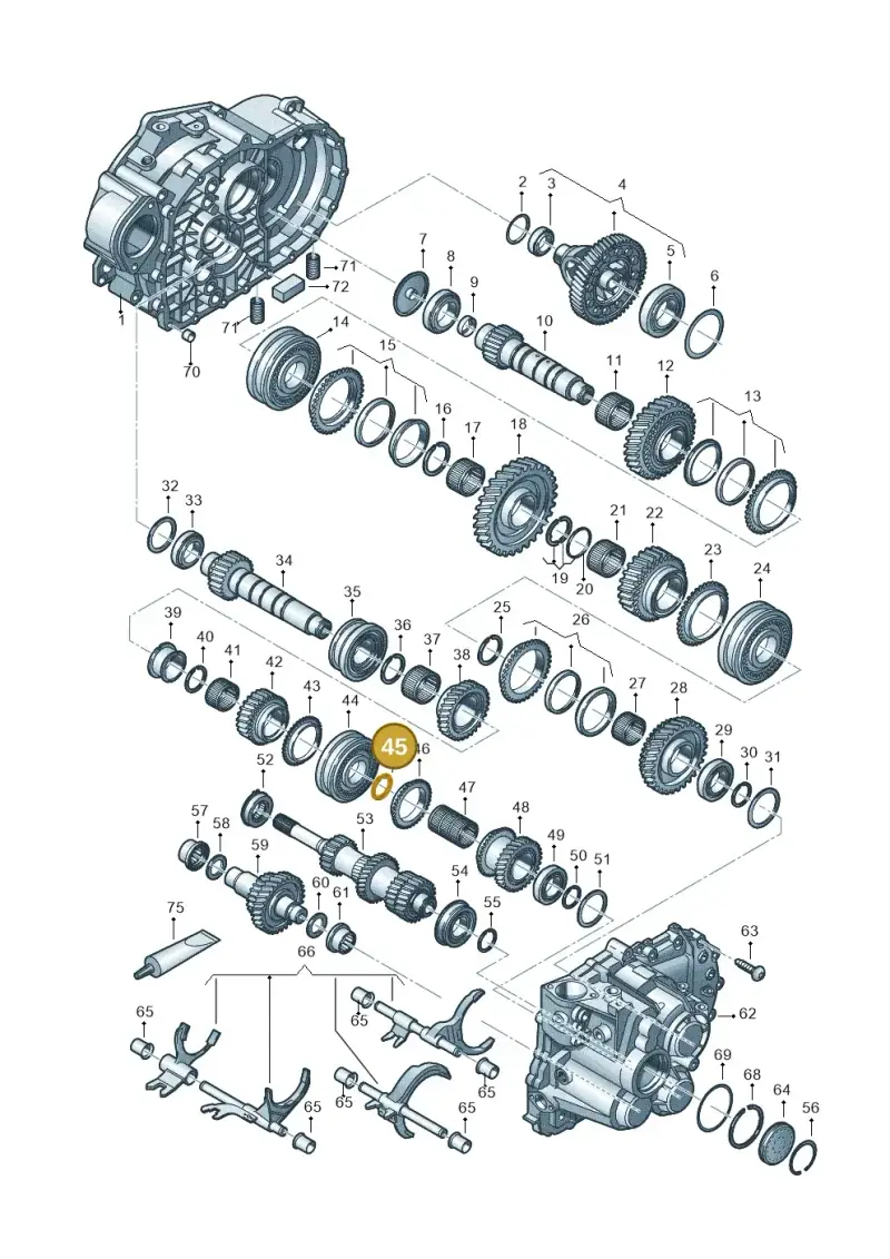 02M311317 — Skoda Octavia (2019-2024) diagram 813300552, position 45