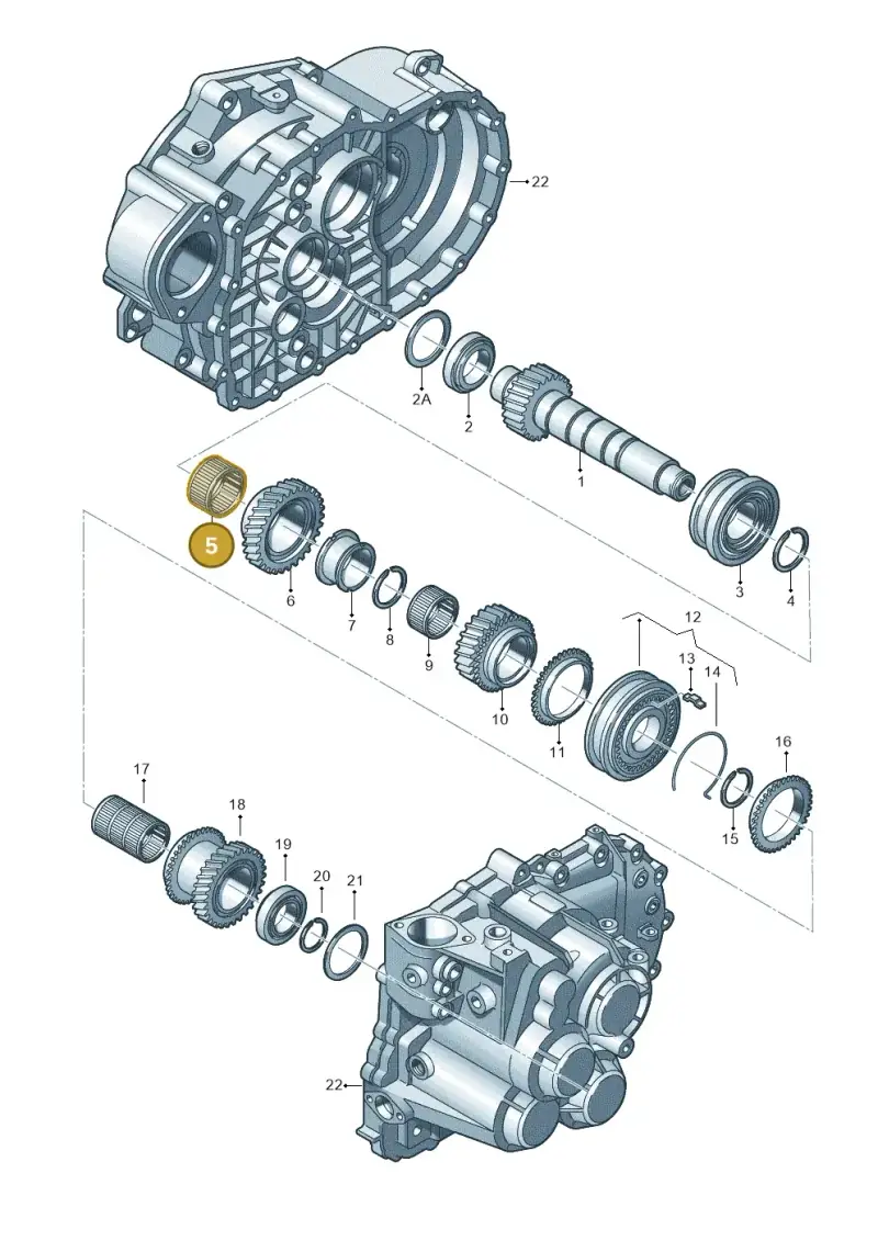 02M311432 — Skoda Yeti (2013-2017) diagram 194311590, position 5
