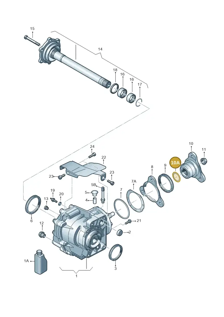 02M409280M — Skoda Yeti (2009-2013) diagram 649409410, position 10A
