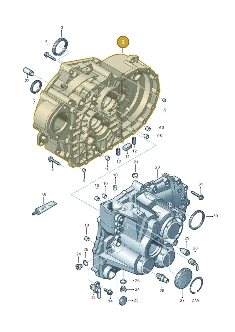 02Q301107AR — Skoda Octavia (2017-2020) diagram 634301150, position 1