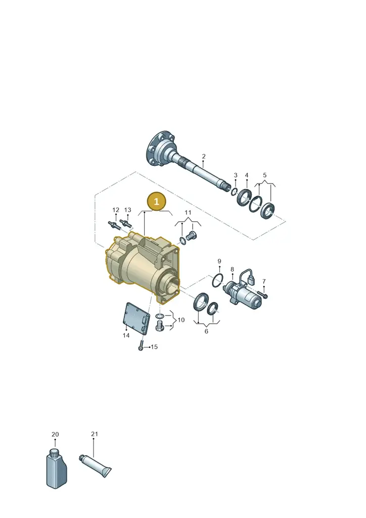 02Q409055D — Skoda Octavia (2017-2020) diagram 409055010, position 1