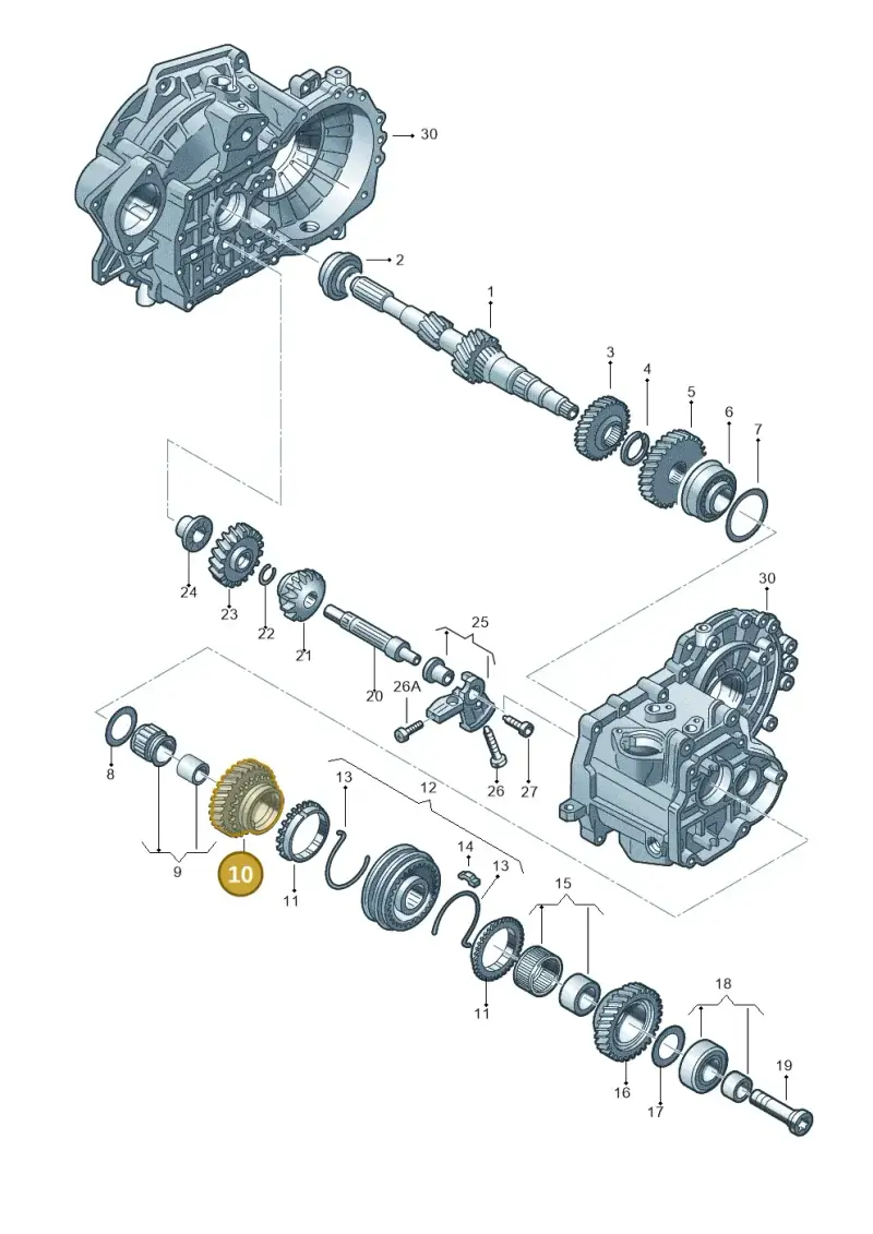 02S311158A — Skoda OCTAVIA/COMBI/4X4      04> (2004-) diagram 409311410, position 10