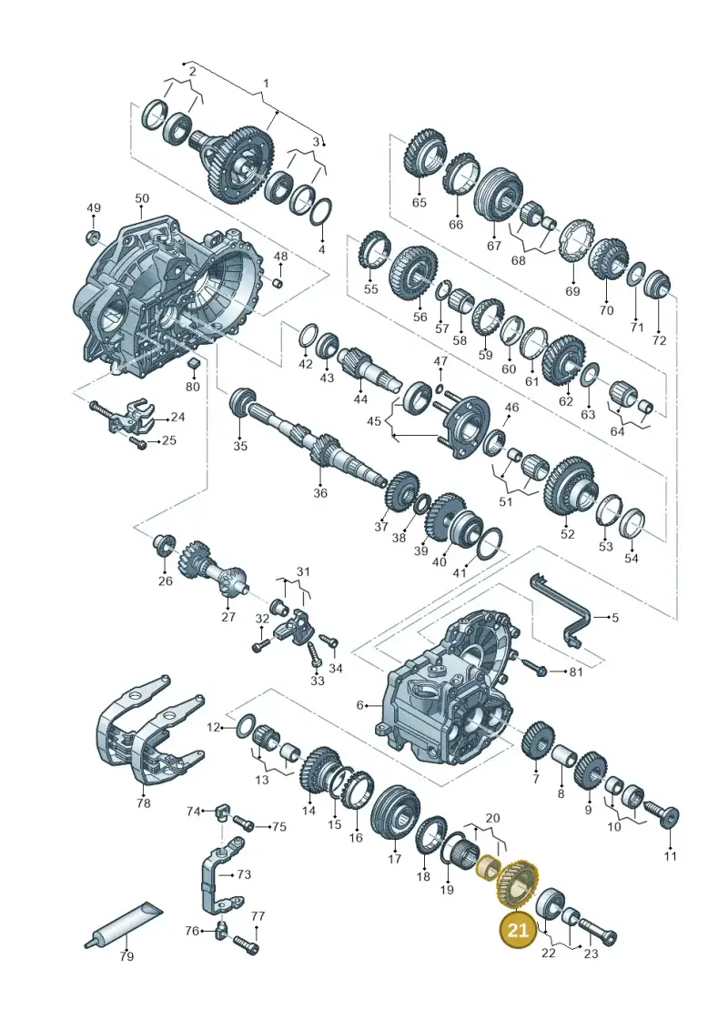 02S311158AC — Skoda Octavia (2019-2024) diagram 2gk300352, position 21