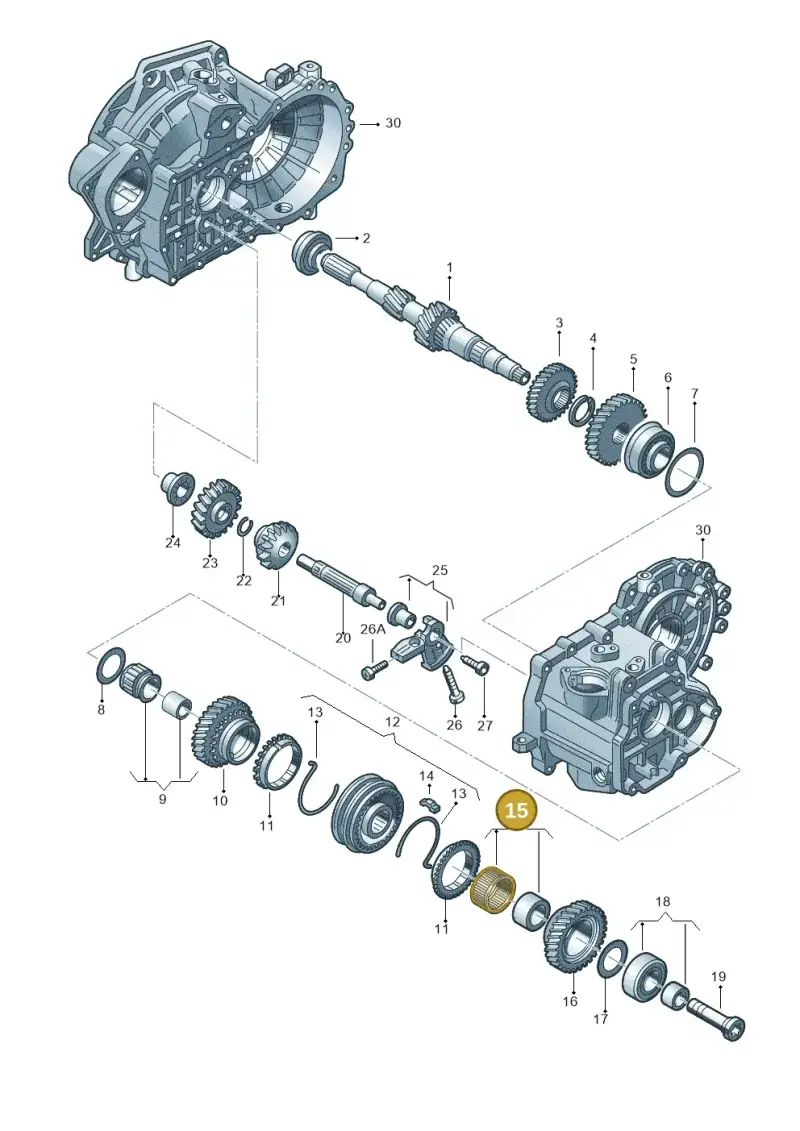 02S311228A — Skoda OCTAVIA/COMBI/4X4      04> (2004-) diagram 409311410, position 15