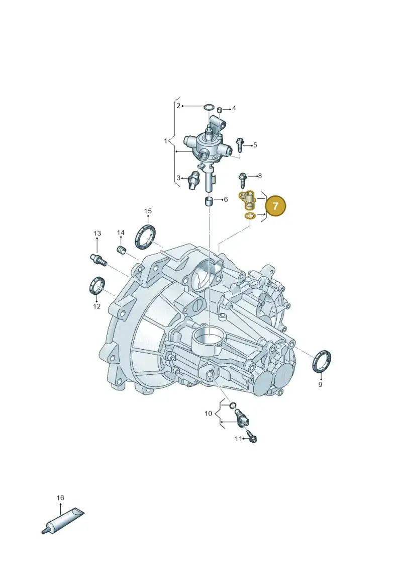 02T301115B — Skoda Fabia (2014-2022) diagram 892300020, position 7