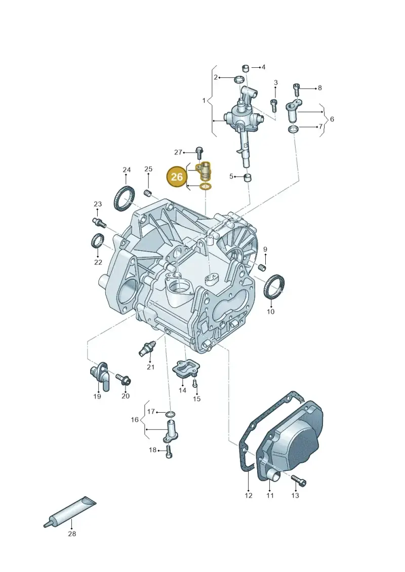 02T301115B — Skoda Fabia (2021-) diagram 892305020, position 26