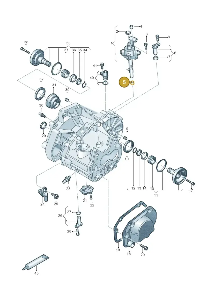02T301209A — Skoda Octavia (2017-2020) diagram 495300100, position 5