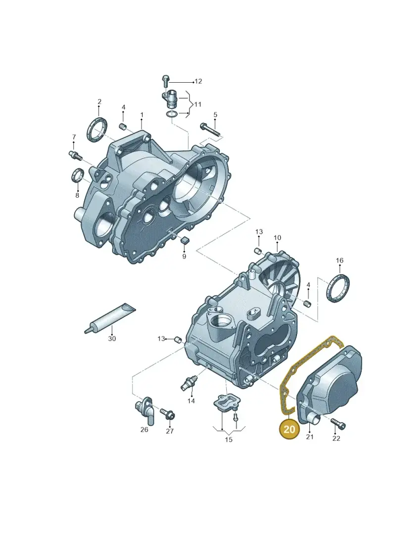 02T301215A — Skoda Fabia (2014-2022) diagram 773301080, position 20