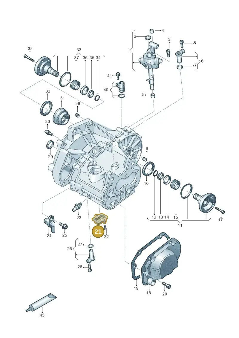 02T301252A — Skoda Octavia (2017-2020) diagram 495300100, position 21