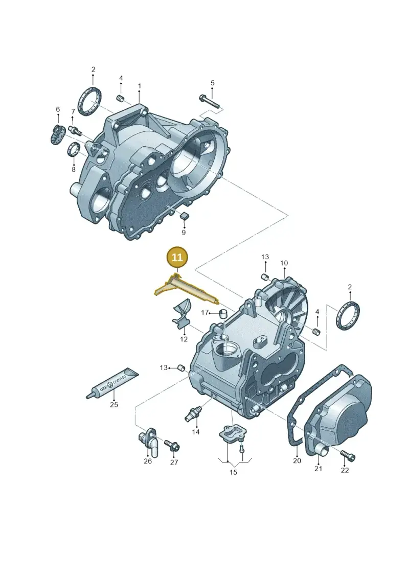 02T301279 — Skoda Yeti (2013-2017) diagram 409301330, position 11