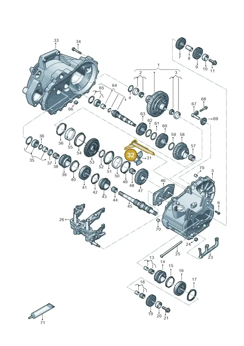 02T301279A — Skoda Octavia (2019-2024) diagram 827310030, position 32