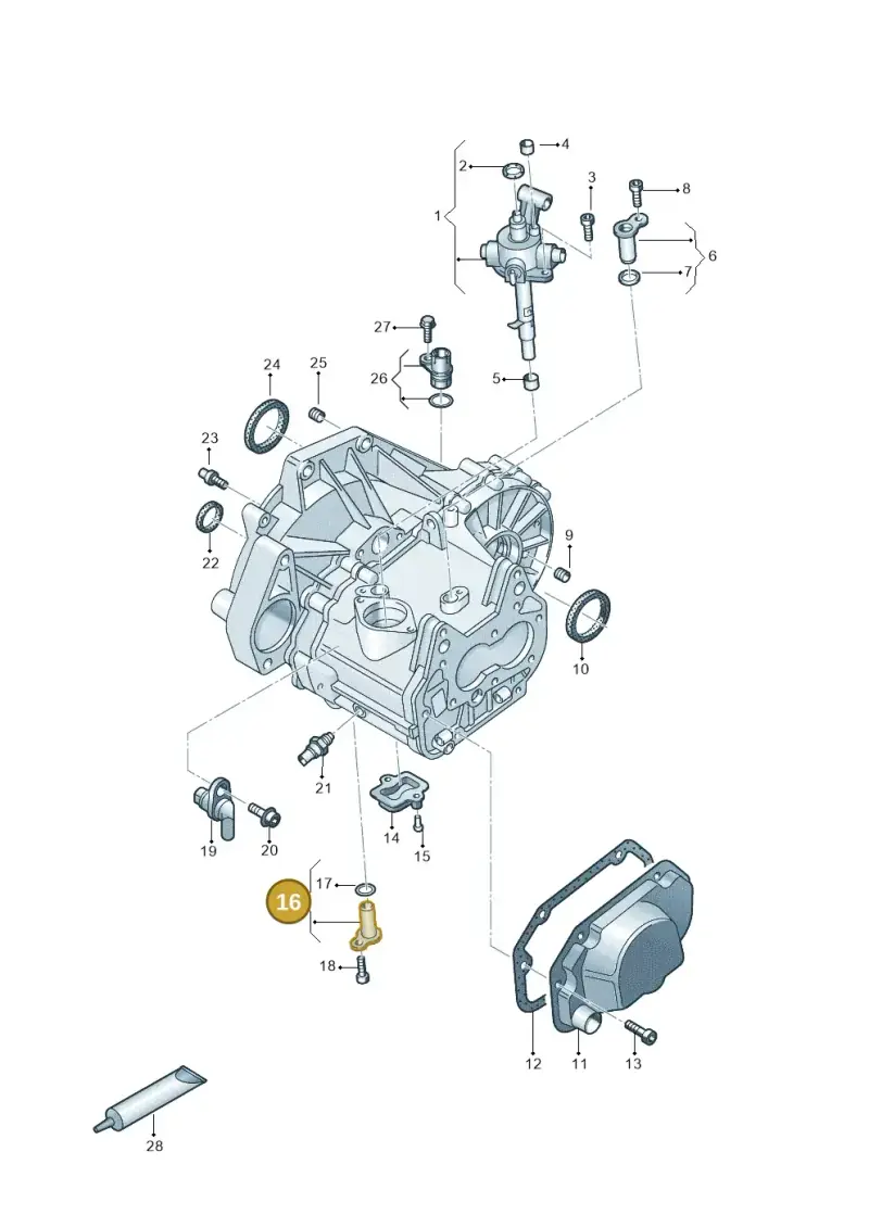 02T301427G — Skoda Fabia (2021-) diagram 892305020, position 16