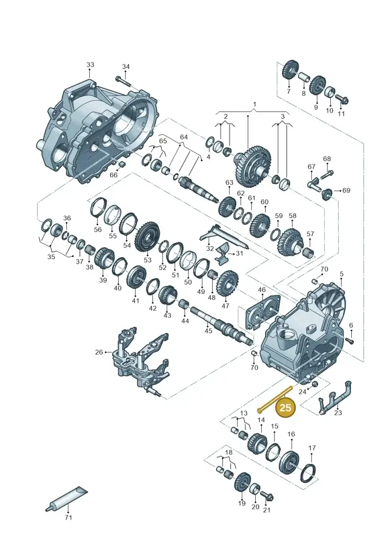 02T301443A — Skoda Octavia (2019-2024) diagram 827310030, position 25
