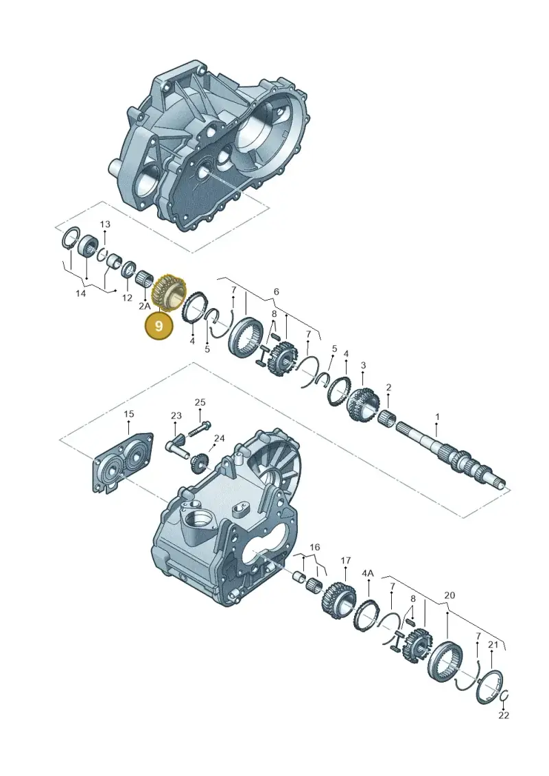 02T311145P — Skoda Fabia Scout (2010-2014) diagram 461311330, position 9