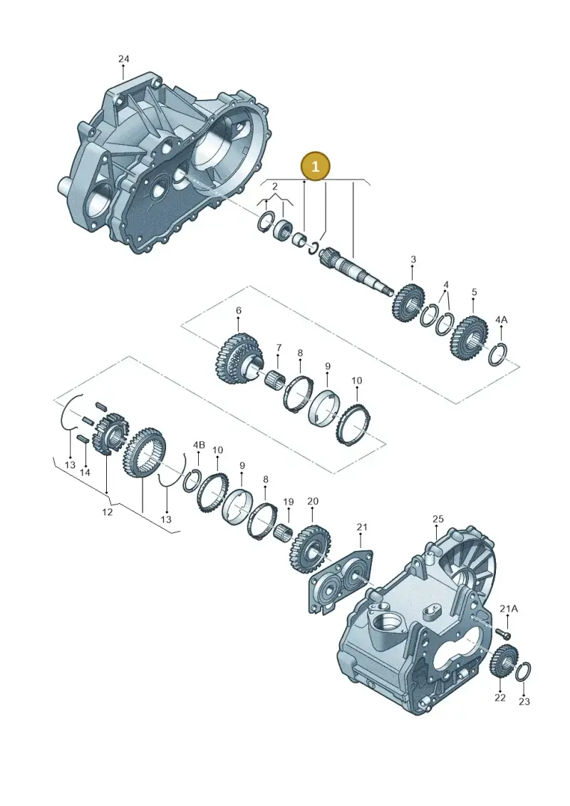 02T311198D — Skoda Octavia (2017-2020) diagram 746311090, position 1