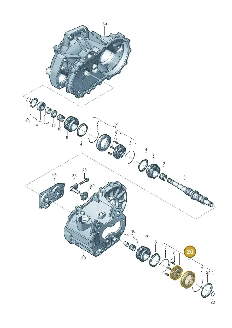02T311241F — Skoda Yeti (2013-2017) diagram 459311330, position 20