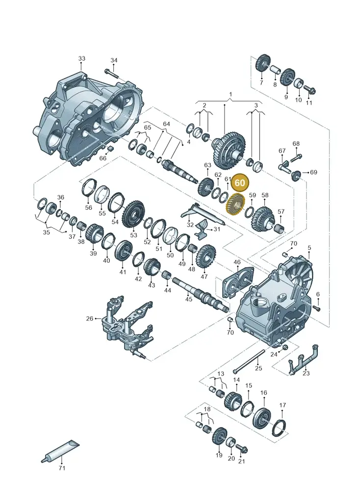 02T311285AN — Skoda Fabia (2021-) diagram 827310030, position 60