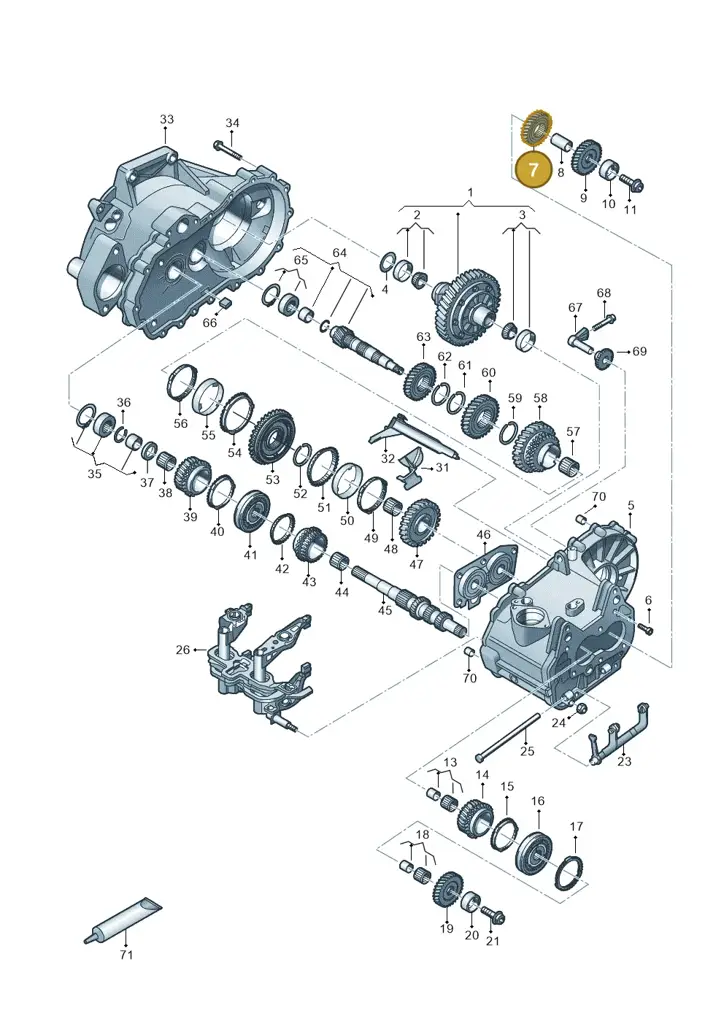 02T311361AH — Skoda Fabia (2021-) diagram 827310030, position 7