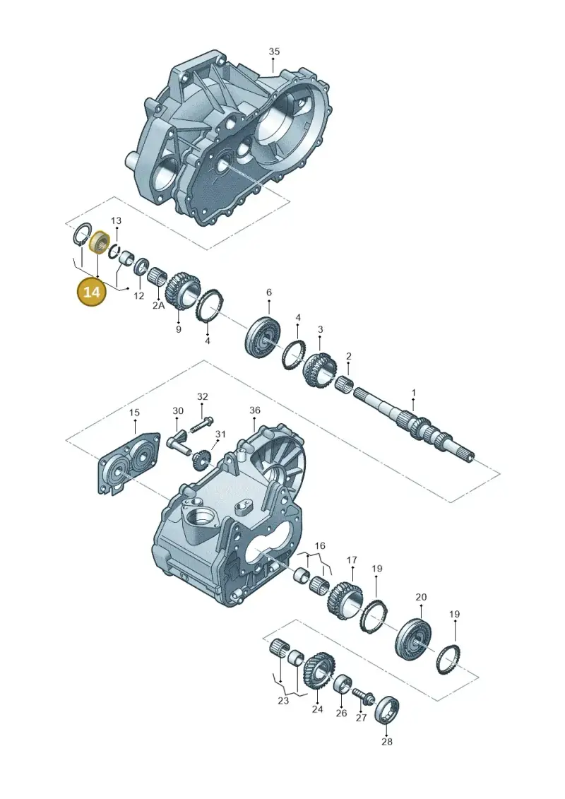 02T311373L — Skoda Octavia (2019-2024) diagram 746311230, position 14