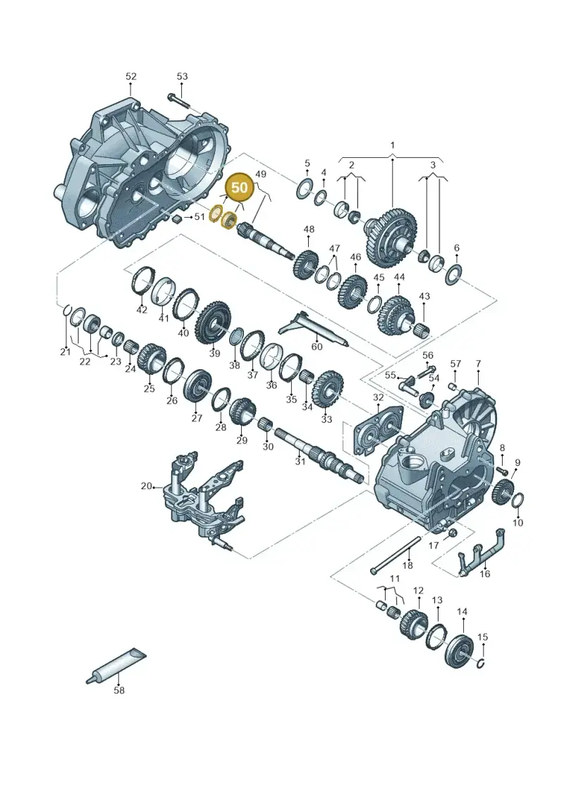 02T311373L — Skoda Fabia (2021-) diagram 837305030, position 50