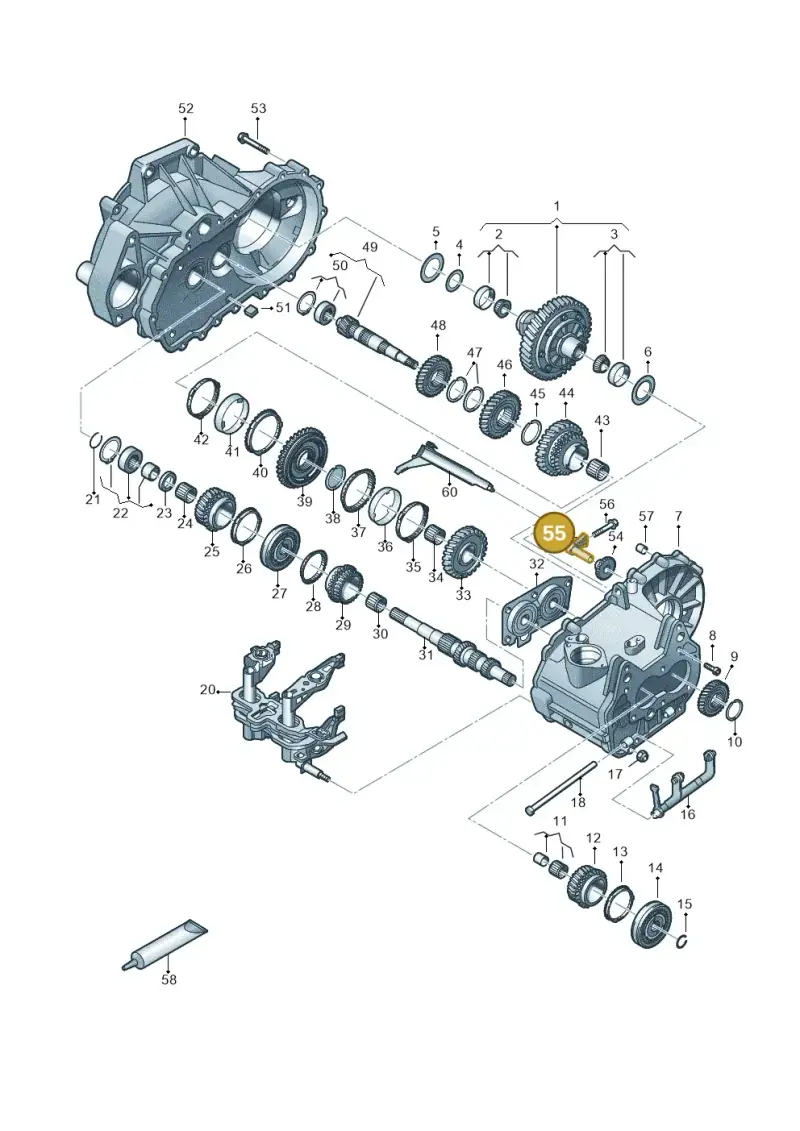 02T311503C — Skoda Fabia (2021-) diagram 837305030, position 55
