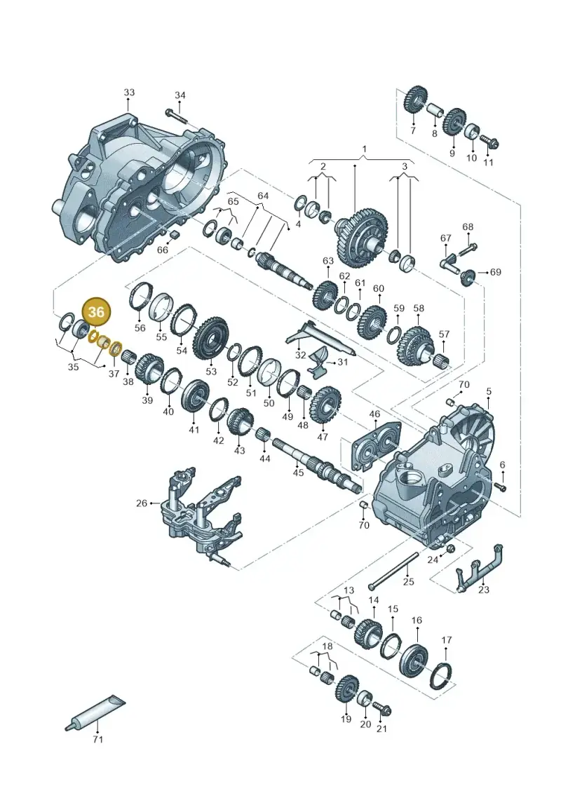 02T398008 — Skoda Octavia (2019-2024) diagram 827310030, position 36