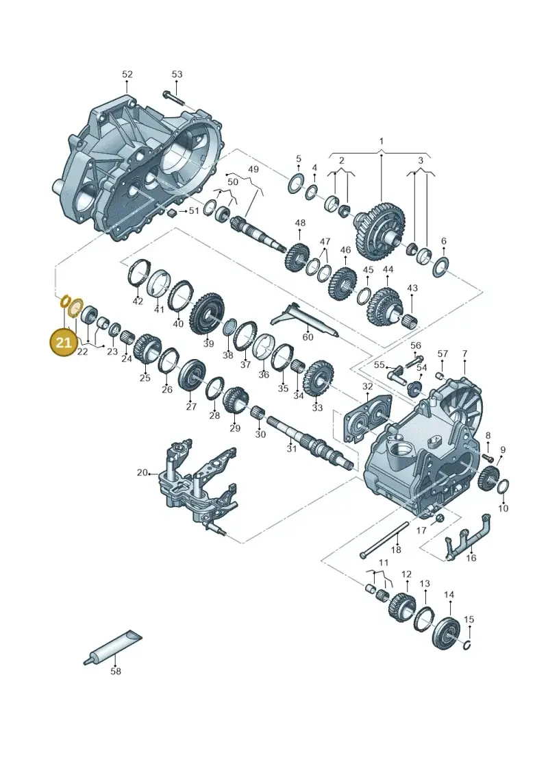 02T398008 — Skoda Fabia (2021-) diagram 837305030, position 21