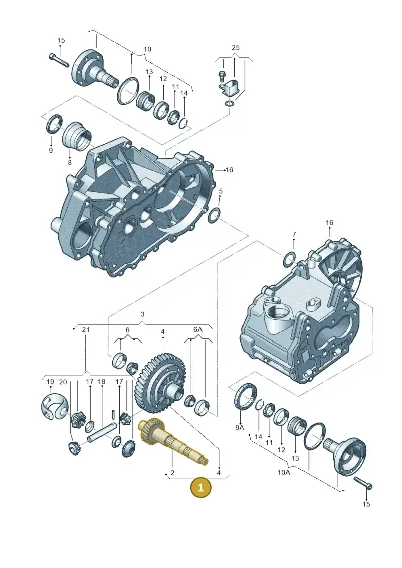 02T409143AB — Skoda FABIA/COMBI (1999-2004) diagram 225409170, position 1