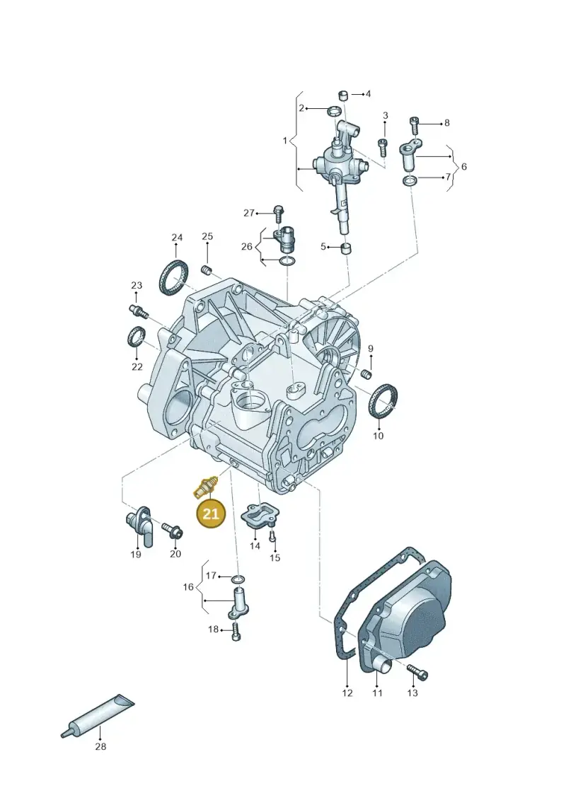 02T945415P — Skoda Fabia (2021-) diagram 892305020, position 21